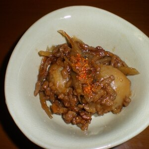 ご飯が進む♪里芋とゴボウの甘辛照り焼き風☆